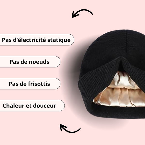 Bonnet D'hiver En Laine Mérinos Double Couche - Doublure Polaire, Unisexe, Pour Ski, Randonnée, Ville