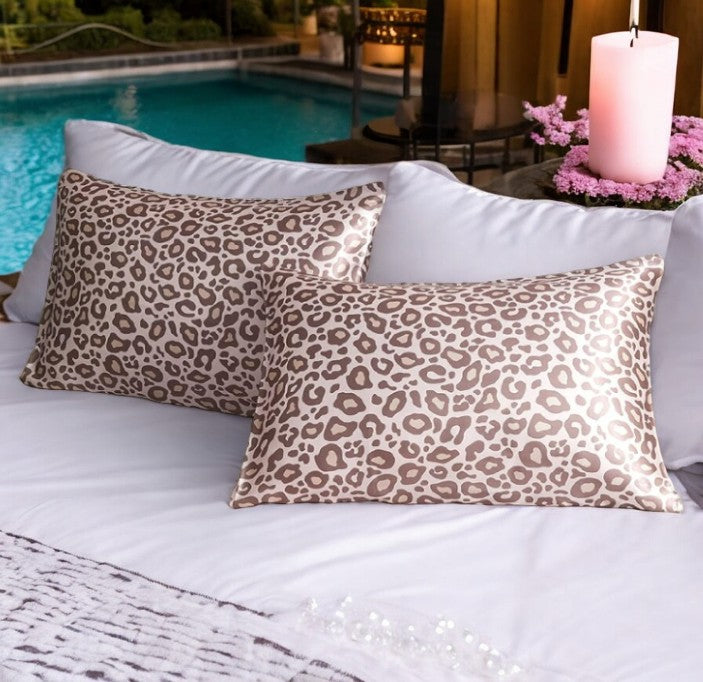 Buy 1 Get 1 FREE Leopard Satin Pillowcase ULLIVIA Ullivia